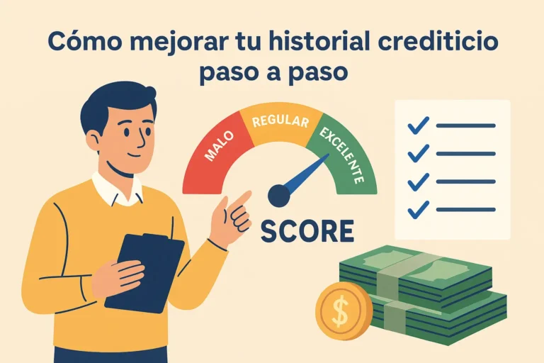 ¿Cómo mejorar tu historial crediticio paso a paso?