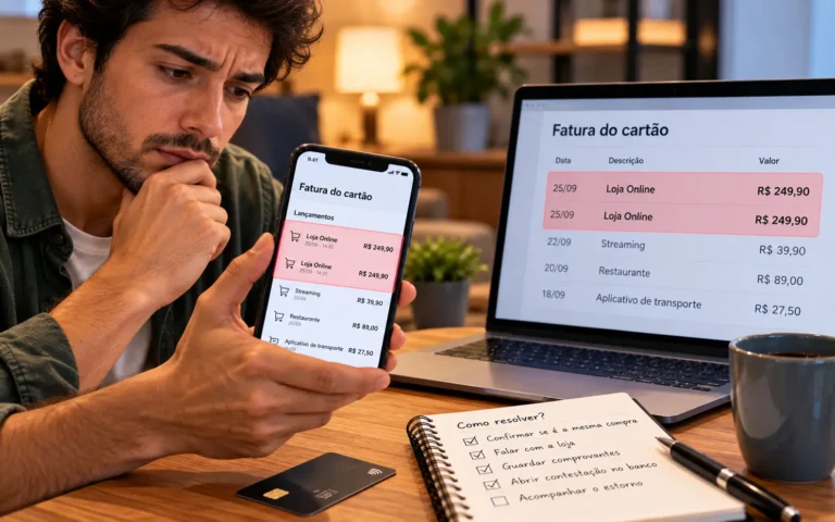 Cobrança duplicada na fatura: como contestar