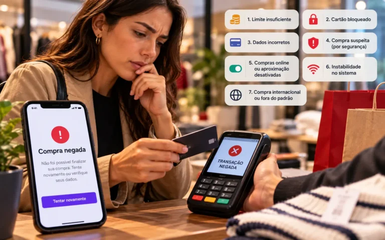 Compra negada no cartão: 7 motivos comuns