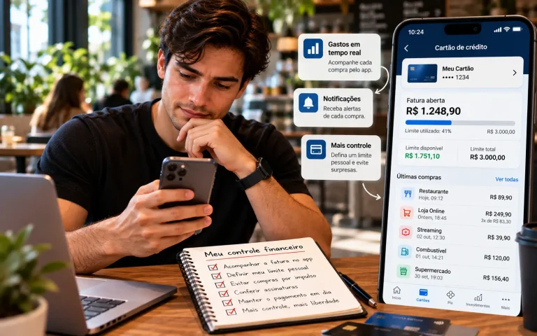 Como acompanhar a fatura em tempo real pelo app do banco