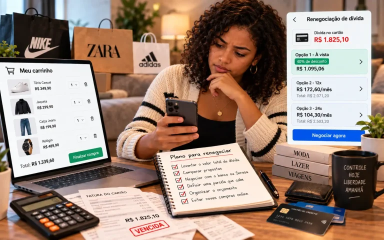 Como renegociar dívida de cartão após compras online