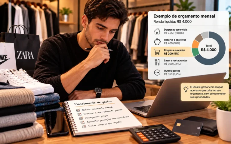 Quanto gastar por mês com roupas sem desequilibrar as finanças
